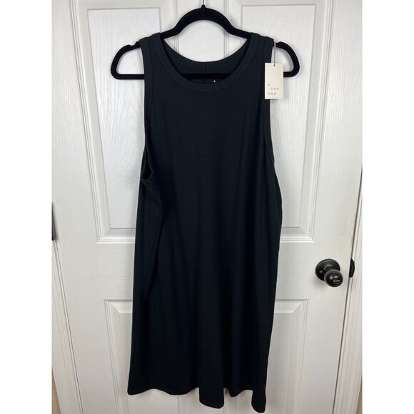 NWT Target A New Day Woman's XXL Sleeveless Tank Dress Black Knit Stetch - Picture 6 of 7